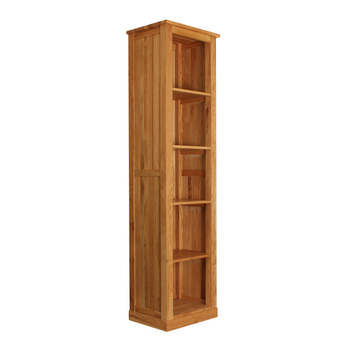 Mobel Oak Narrow Bookcase