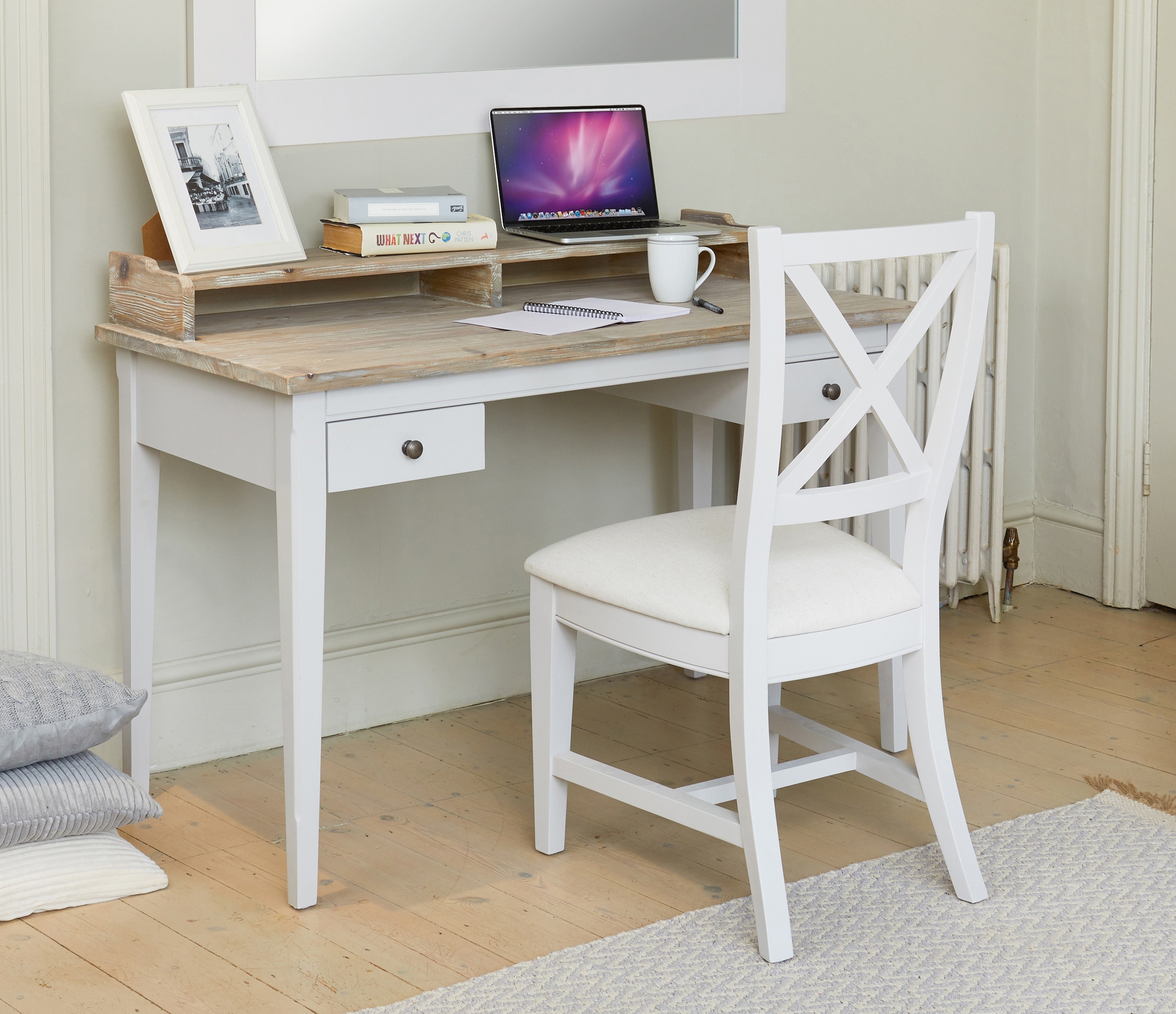 Oak/Light Wood Home Office