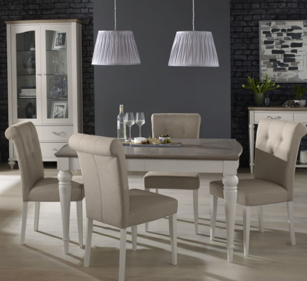 Montreux Grey Washed Oak & Soft Grey Dining