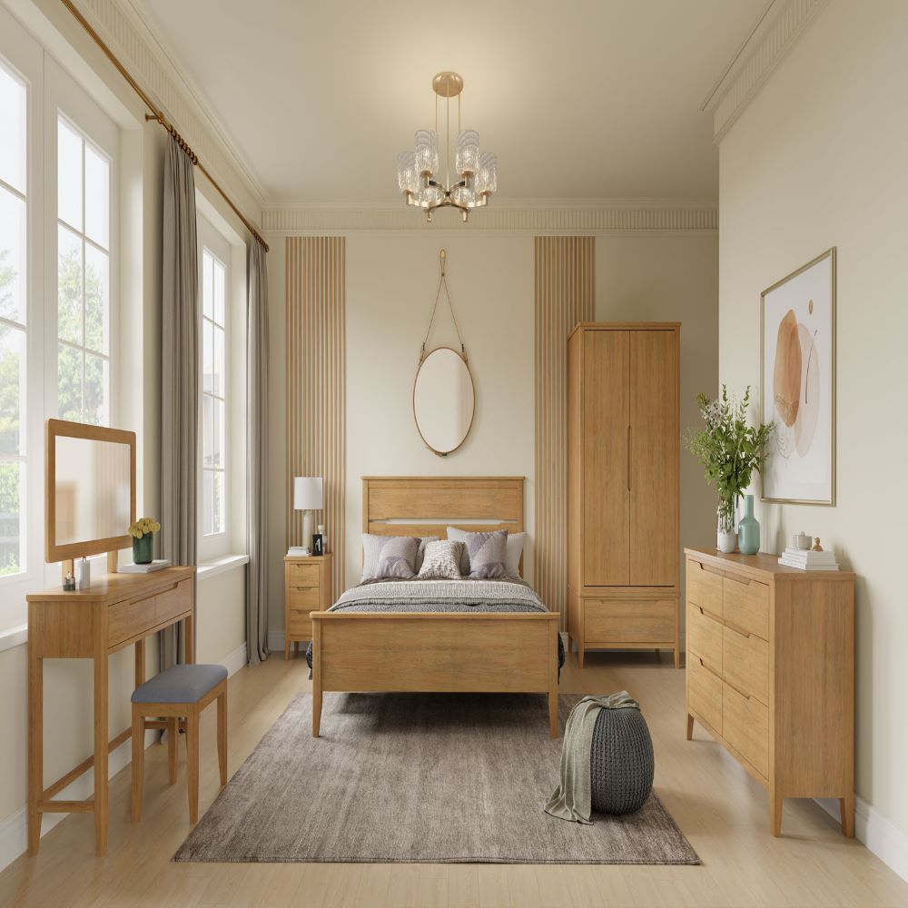 Velda Oak Bedroom