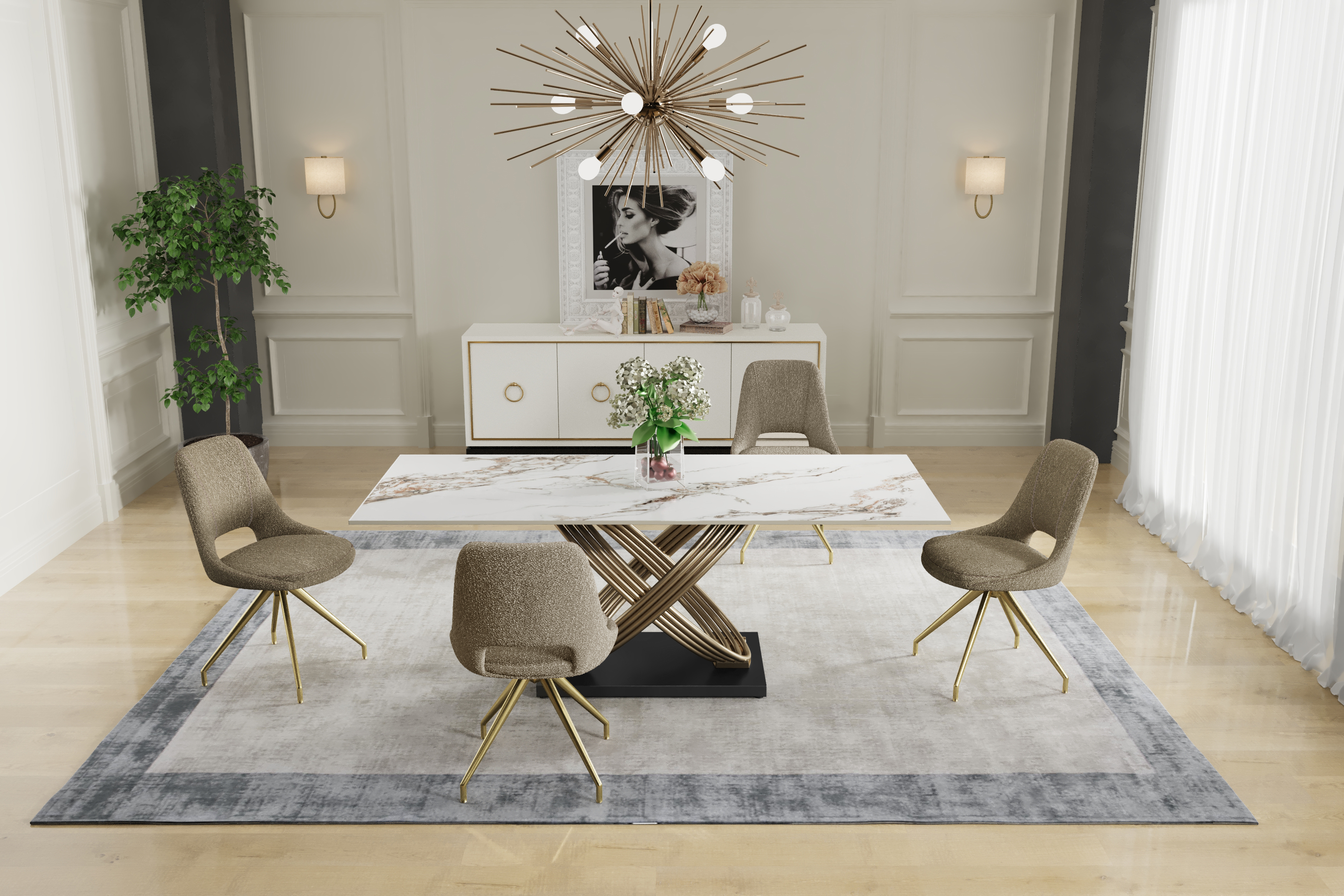 Mattino Ceramic Pierre Dawn - Fixed Gloss by Heritance Furniture | Style Our Home