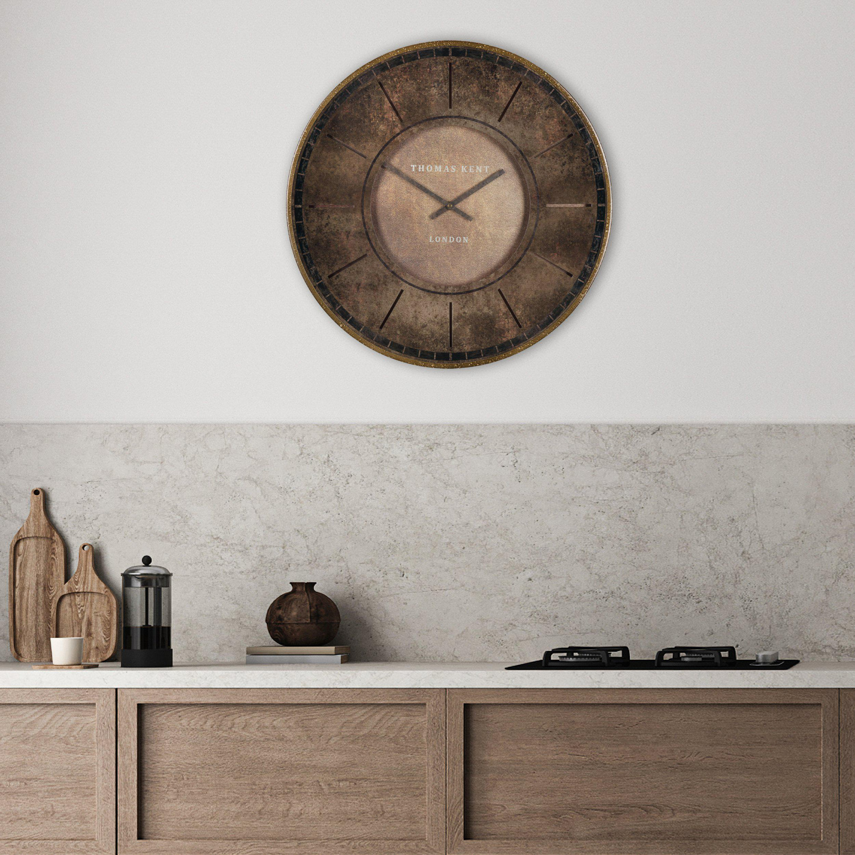 Florano Wall Clock Leather by Gallery Living | Style Our Home