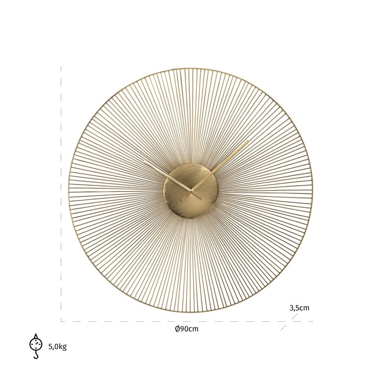 Clock Audrey (Gold) by  Richmond Interiors | Style Our Home