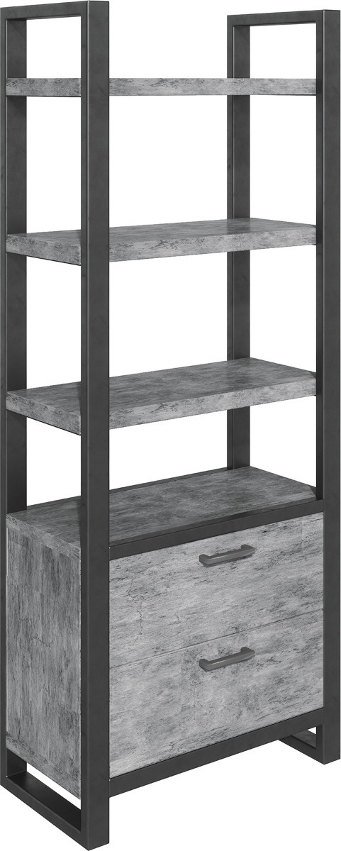 Fusion Stone Effect Bookcase with Drawers - Style Our Home