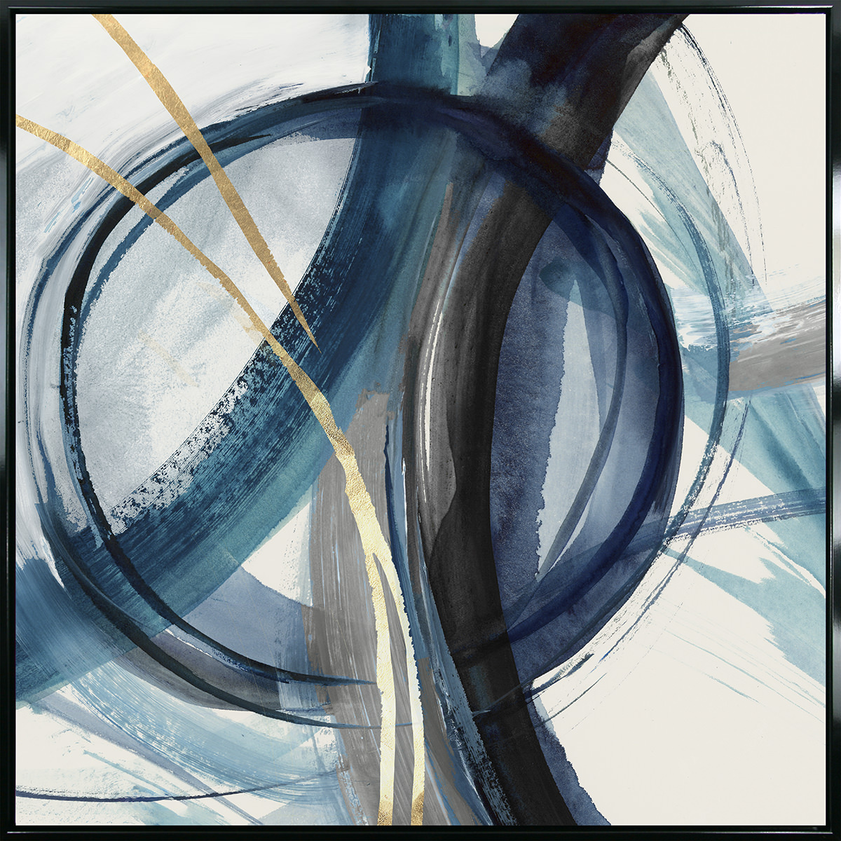 Fluid Motion Blue & Gold I by Camelot Pictures | Style Our Home