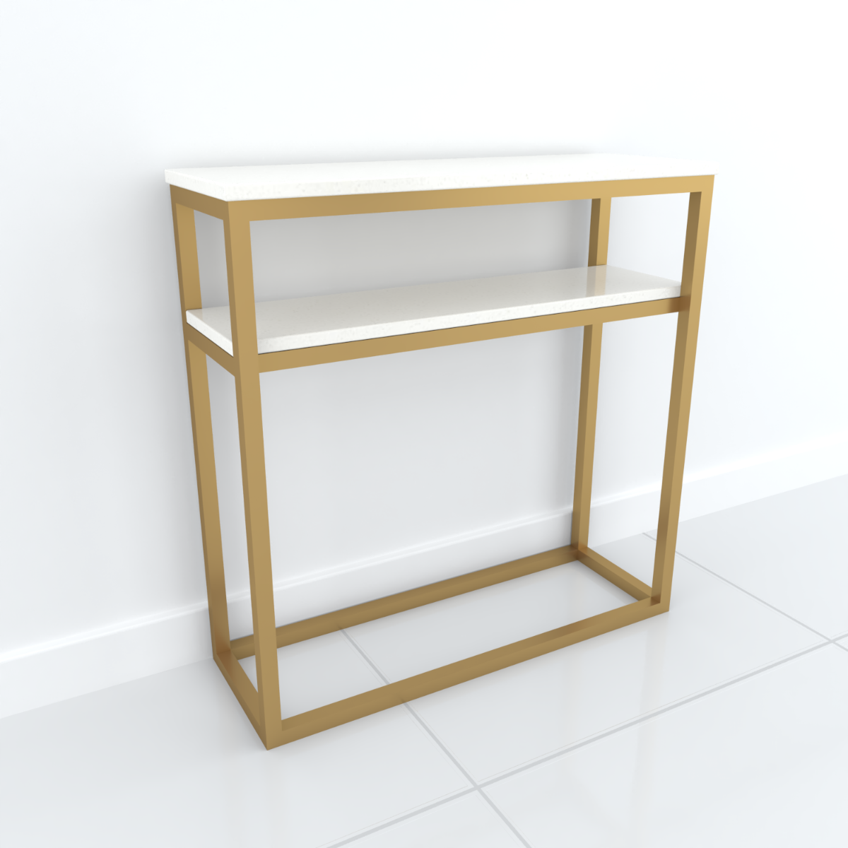 Studio Line Console Table in White & Gold by Steve Bristow | Style Our Home