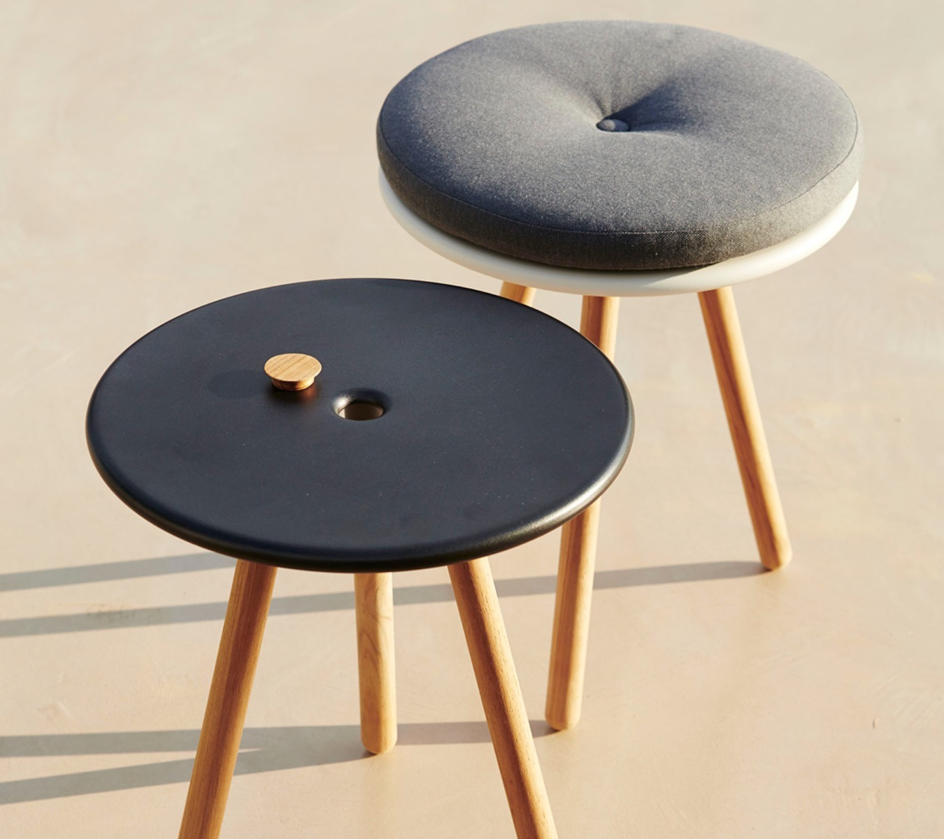 Area Side Table/Stool - Black by Cane-Line | Style Our Home