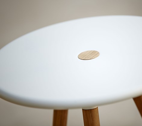 Area Side Table/Stool - White by Cane-Line - Style Our Home