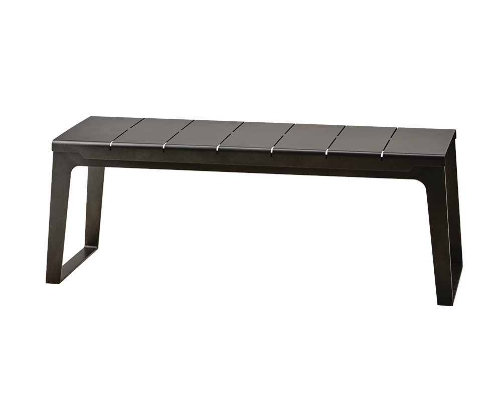 Copenhagen Lava Grey Bench by Cane-line | Style Our Home