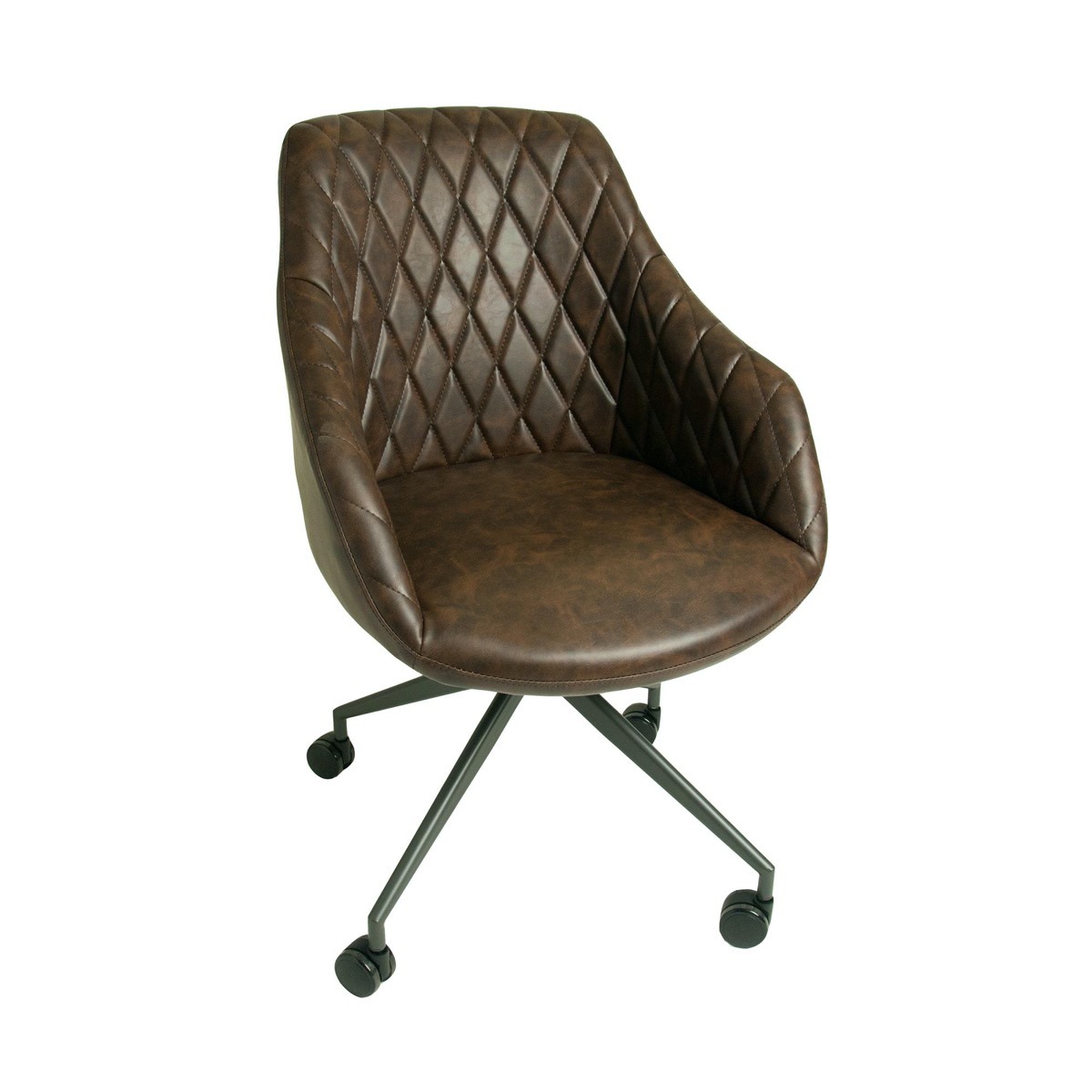 Focus Office Chair Chestnut Vegan Leatherby Bluebone | Style Our Home