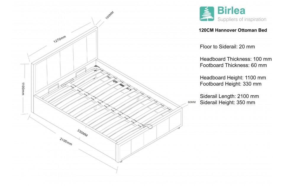 Birlea Hannover Small Double Bed - Style Our Home
