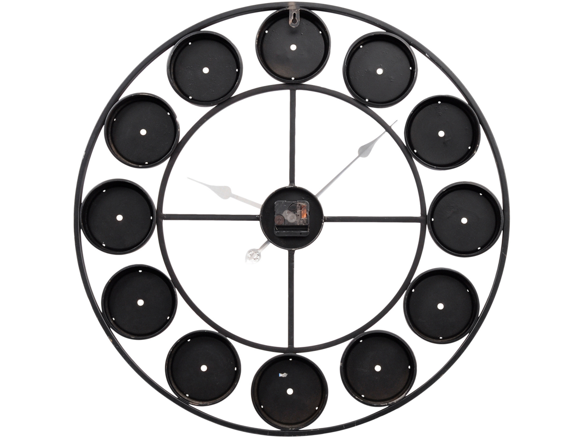 Smarty Iron Clock Roman Numerals Coloured Domed Perspex by Libra Designs | Style Our Home