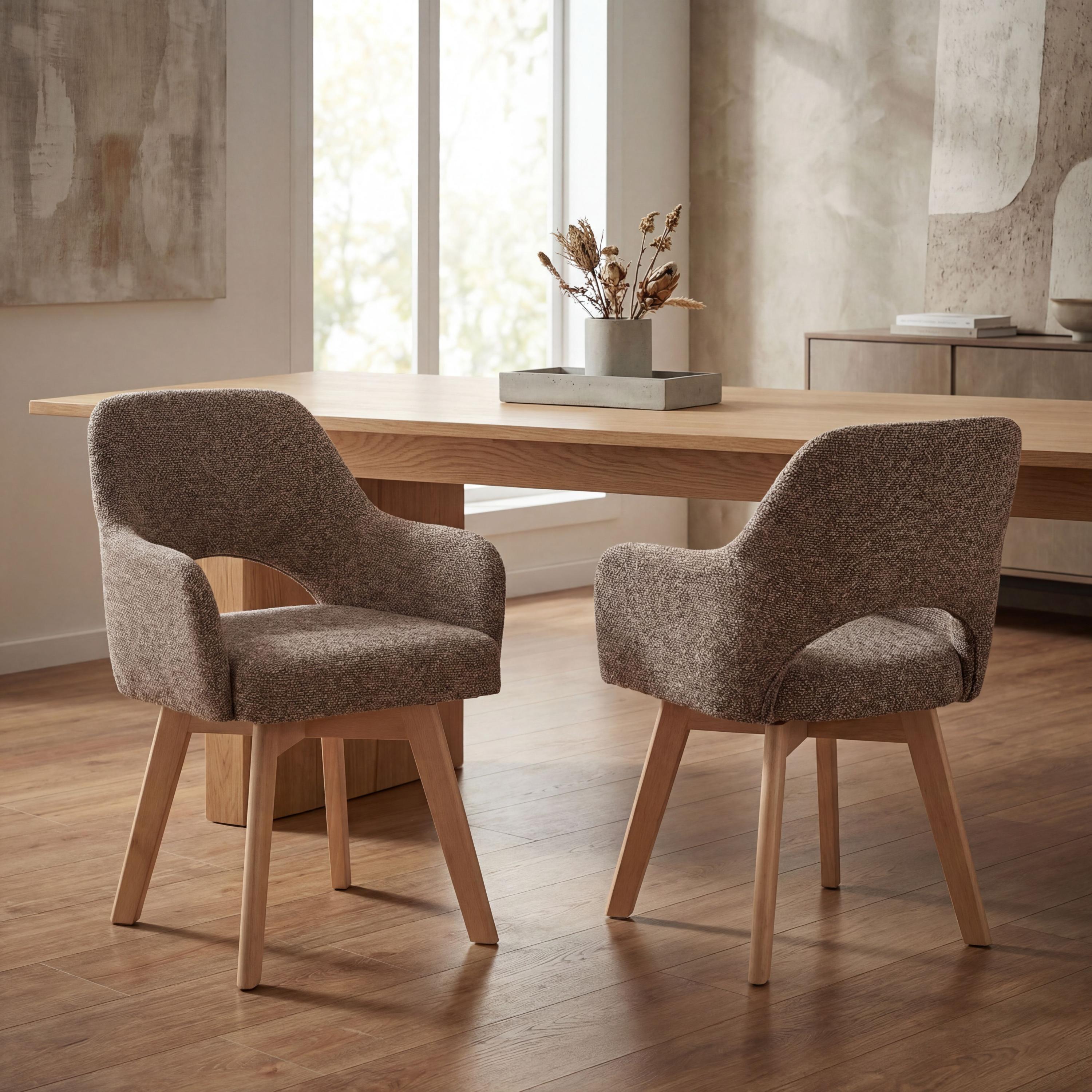 Belvedon Swivel Dining Chair (2pk) by Shankar | Style Our Home