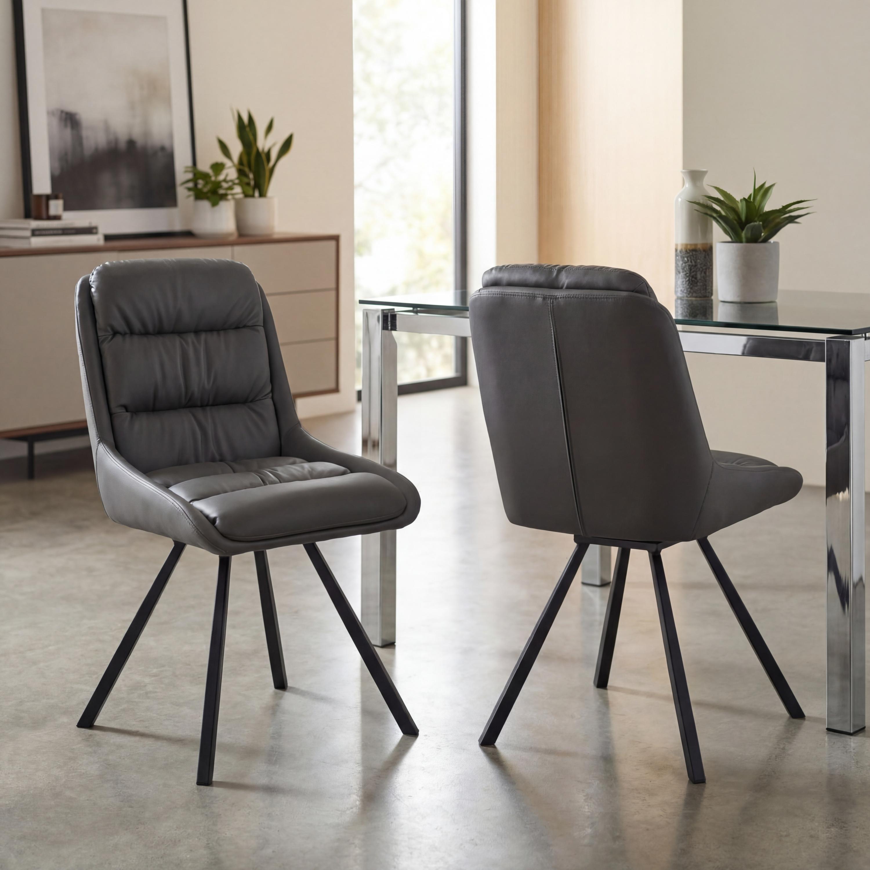 Cavenden Swivel Dining Chair (2pk) by Shankar | Style Our Home
