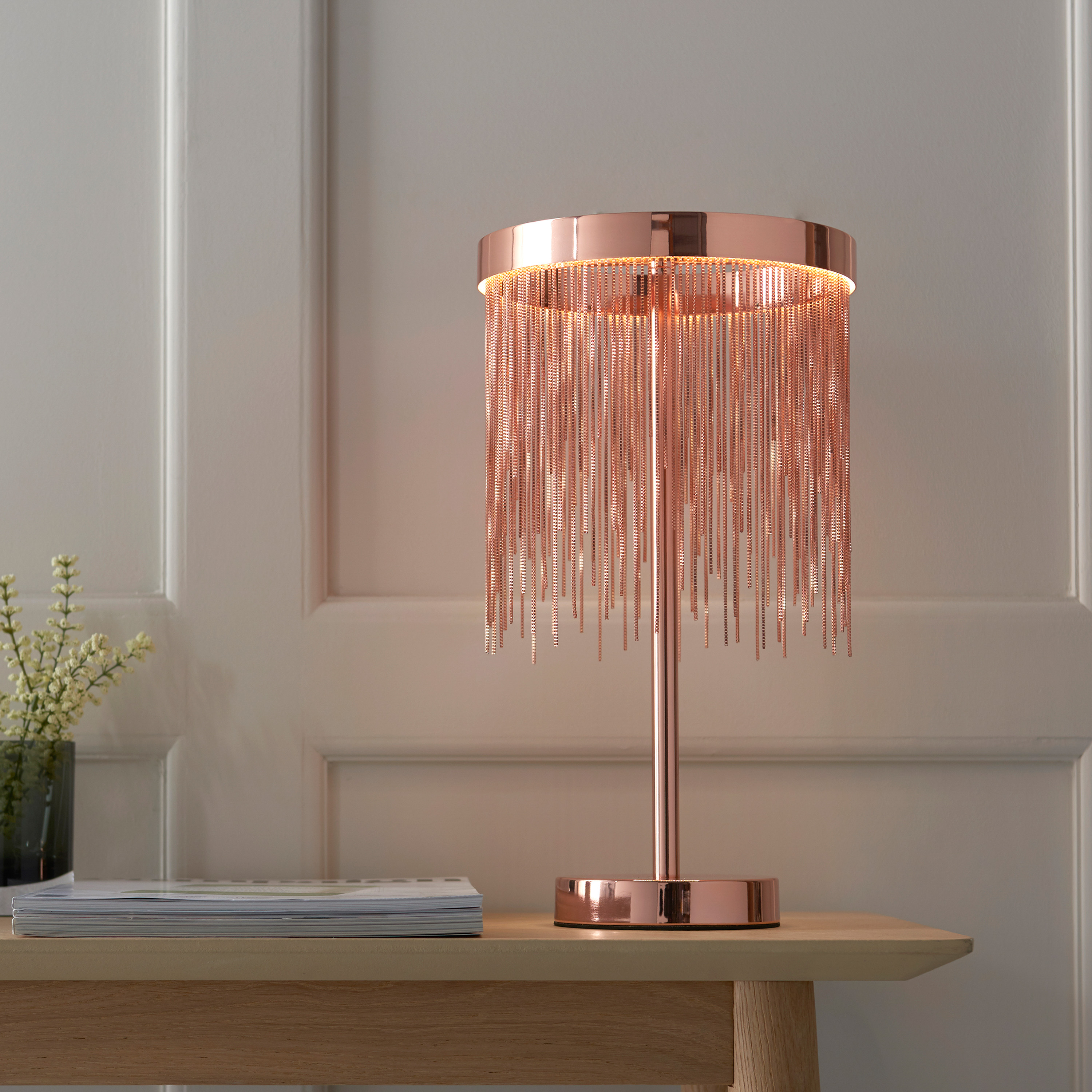 Zelmano 1 Table Lamp Brushed Copper by Gallary Living | Style Our Home
