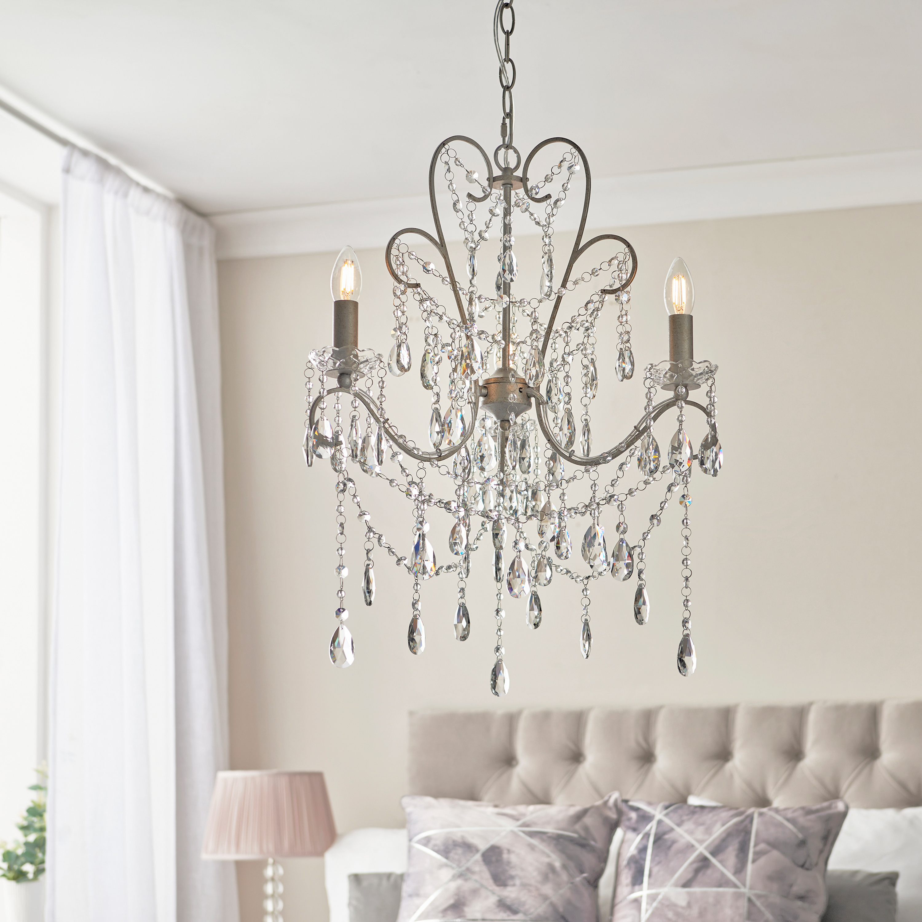Berklano 3 Pendant Light Aged Silver by Gallary Living | Style Our Home