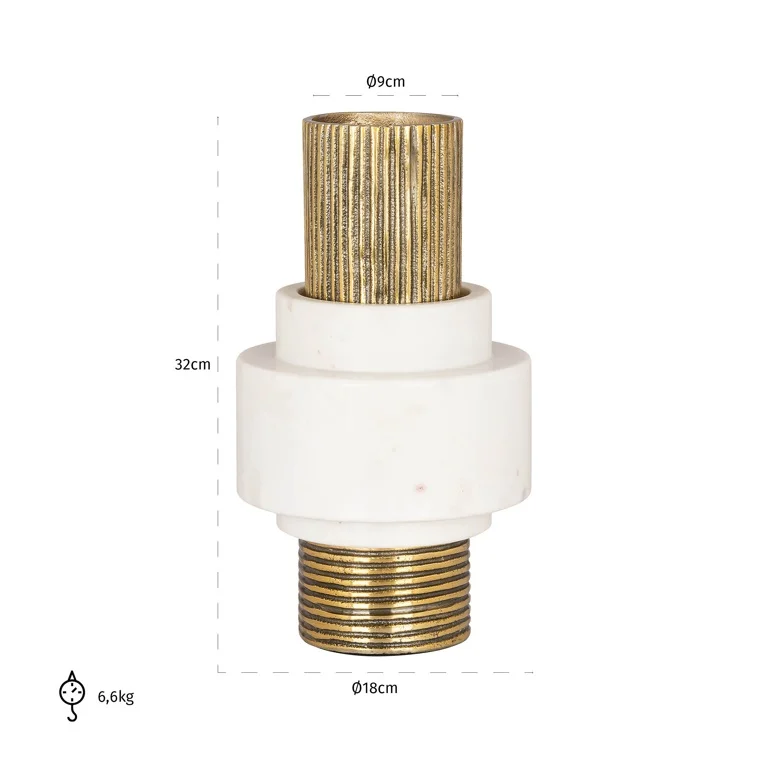 Vase Kai shiny brass (Gold) by  Richmond Interiors | Style Our Home