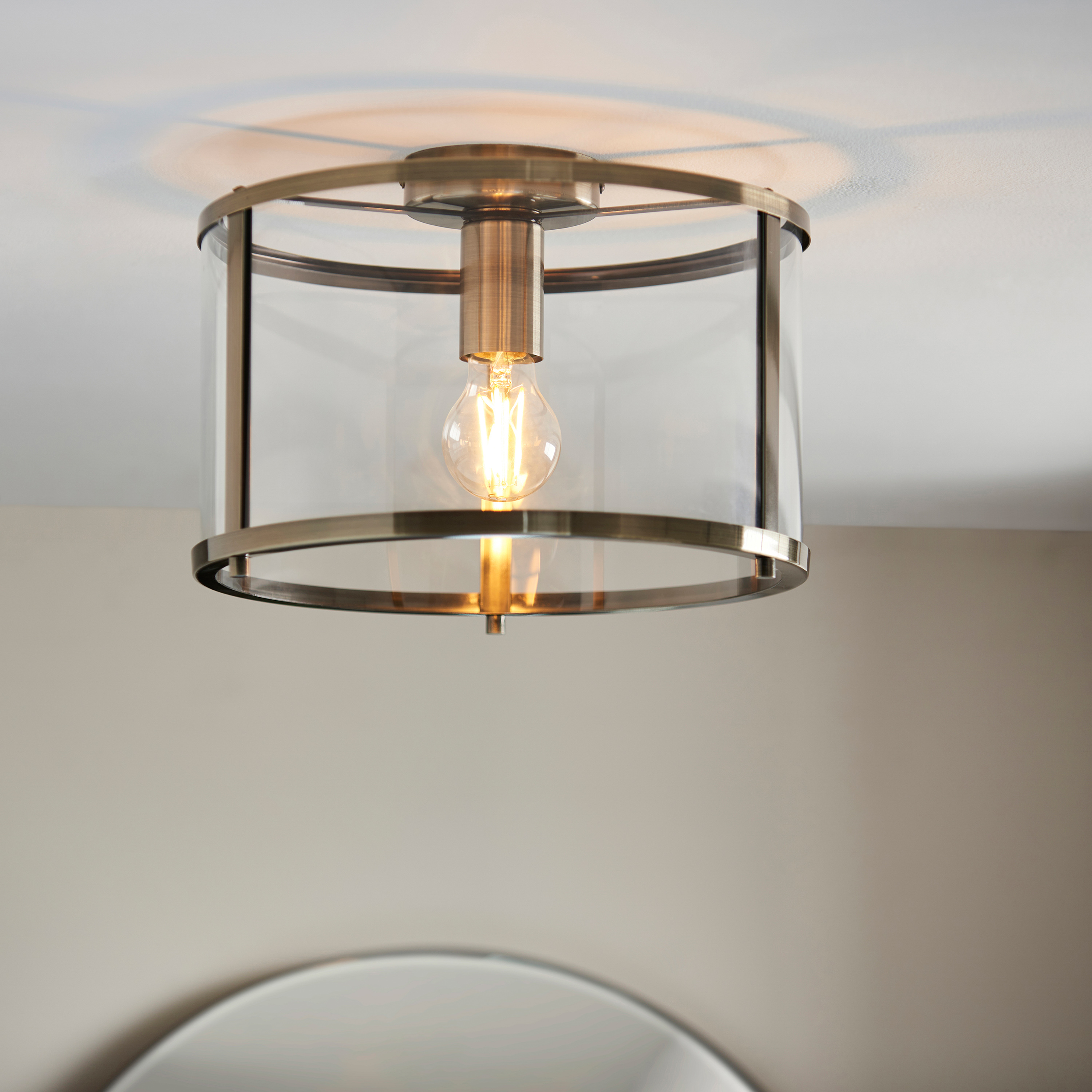 Hoptano 1 Ceiling Light Antique Brass by Gallary Living | Style Our Home