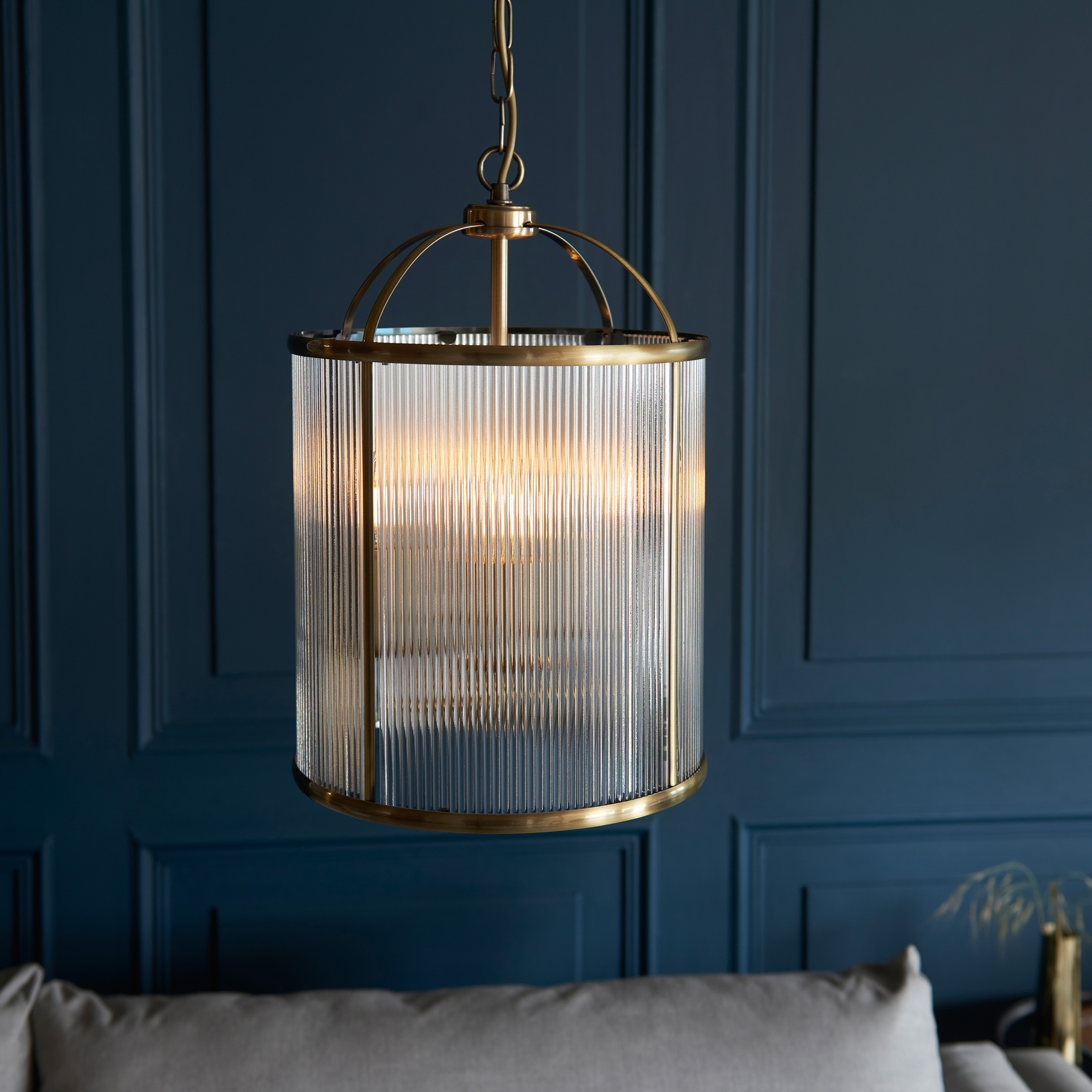 Lambano Ribbed 4lt Pendant by Gallary Living | Style Our Home