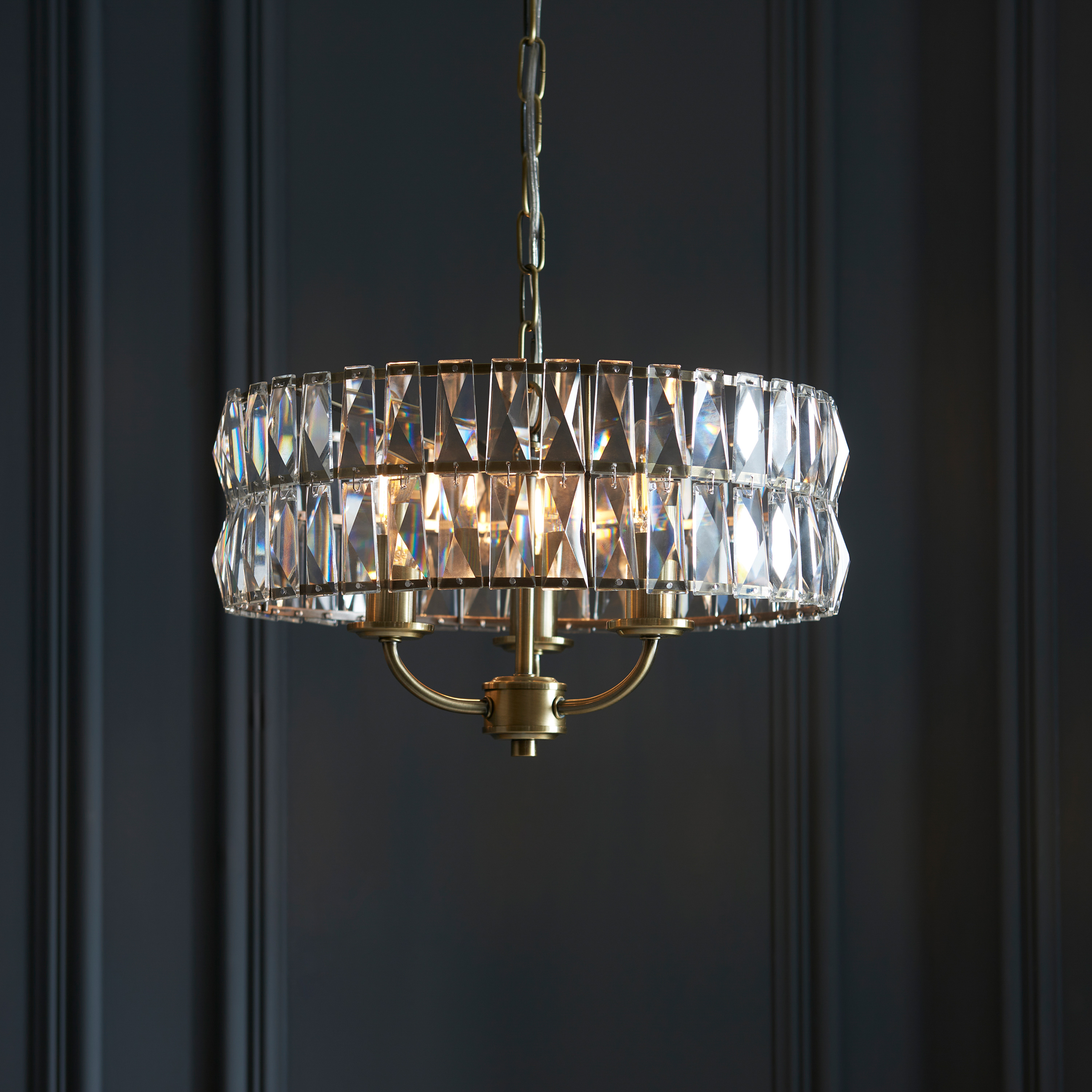 Cliftano 3 Pendant Light Antique Brass by Gallary Living | Style Our Home