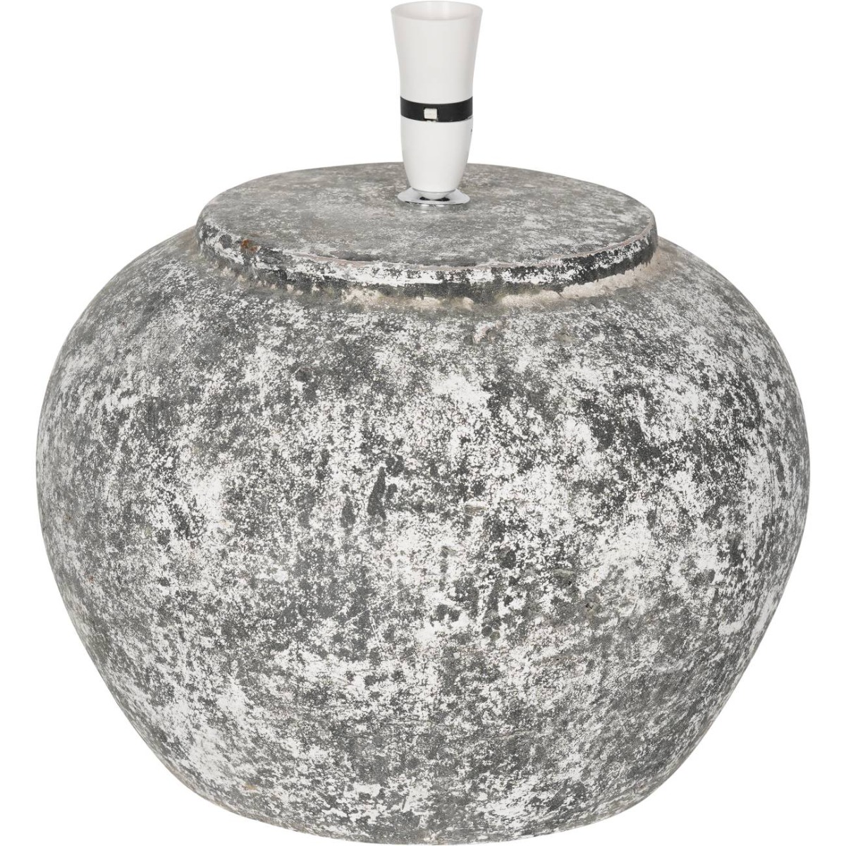 Aged Round Table Lamp With Shade by Libra Designs | Style Our Home