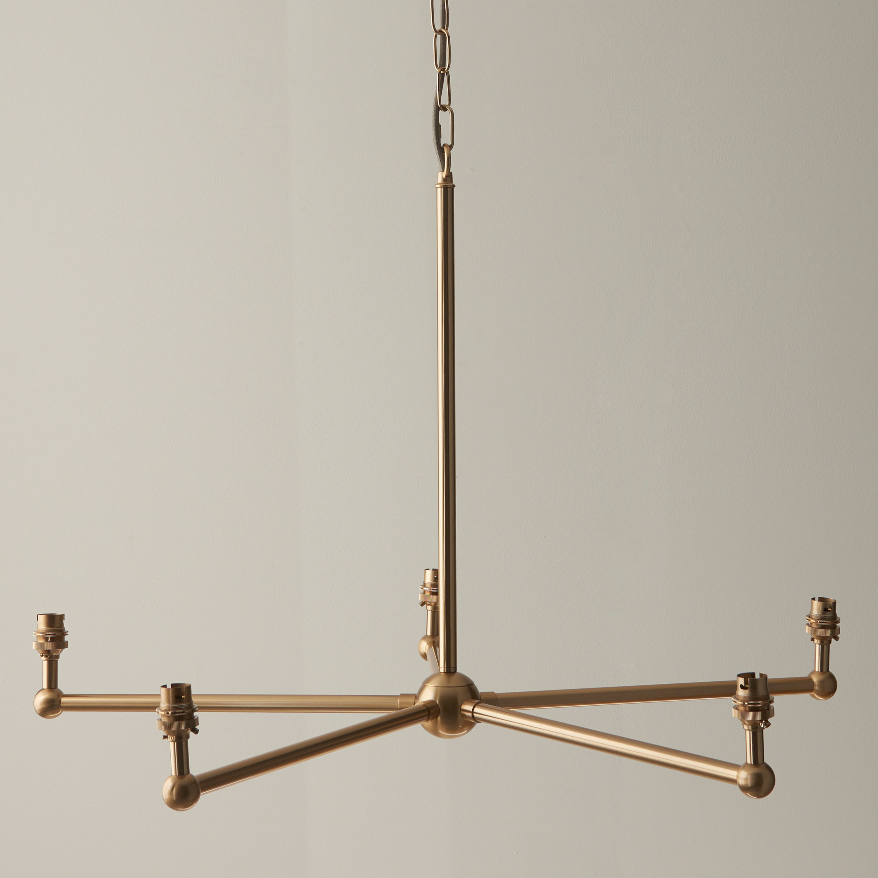 Santiagano 5 Pendant Light Fitting Brushed Brass by Gallary Living | Style Our Home
