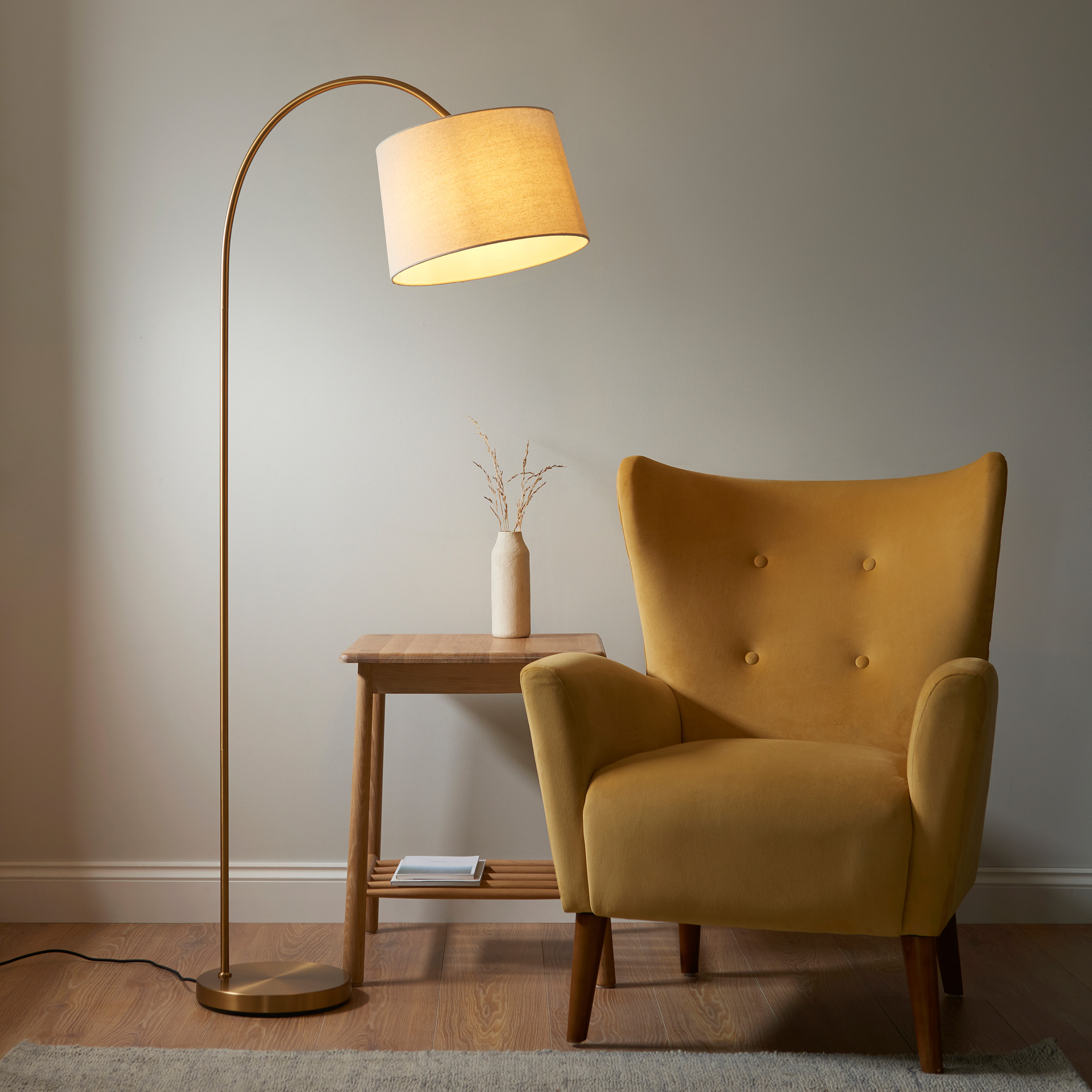 Carlsono Floor Lamp Warm Brass by Gallary Living | Style Our Home