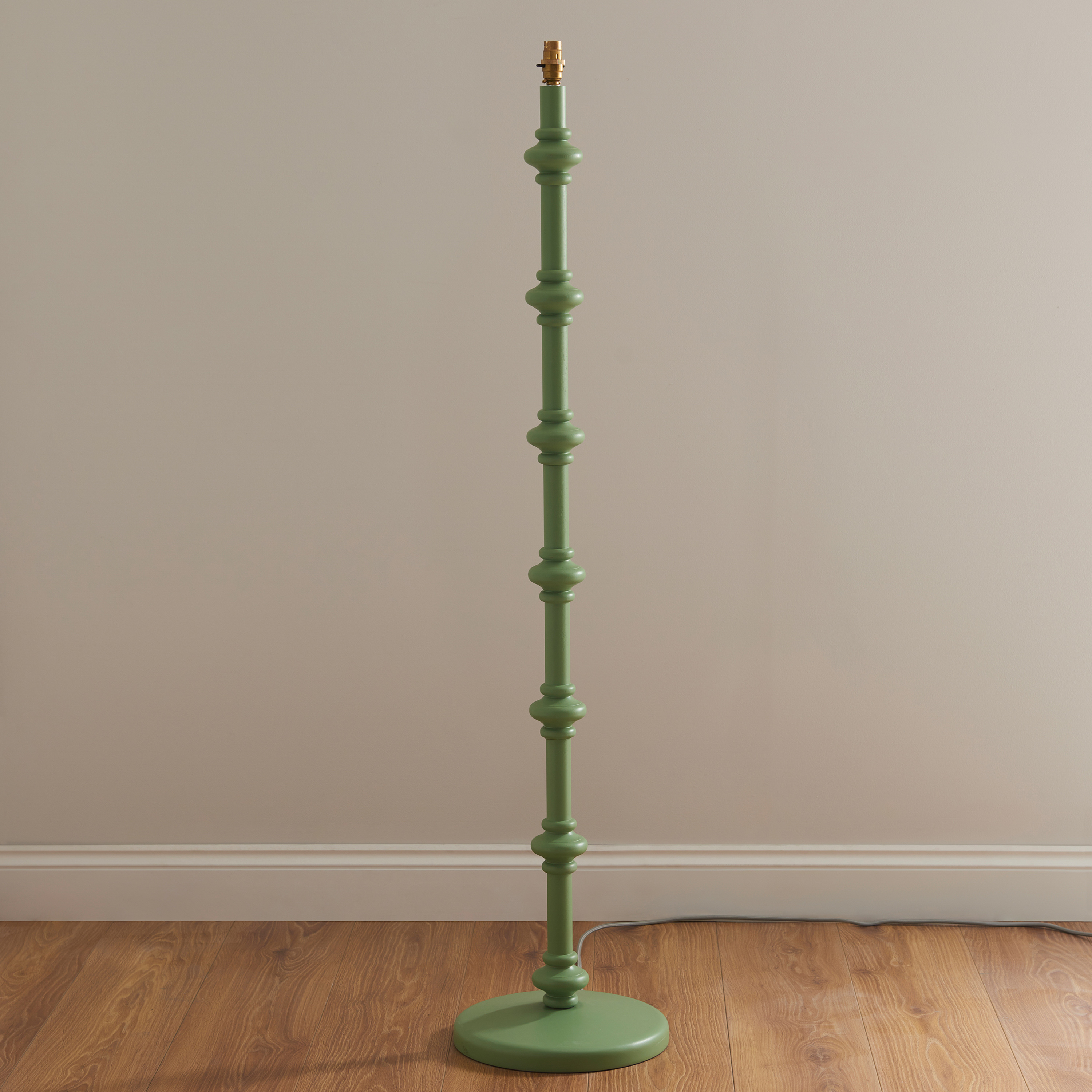 Carnabano Floor Lamp Base Satin Cotswold Green by Gallary Living | Style Our Home