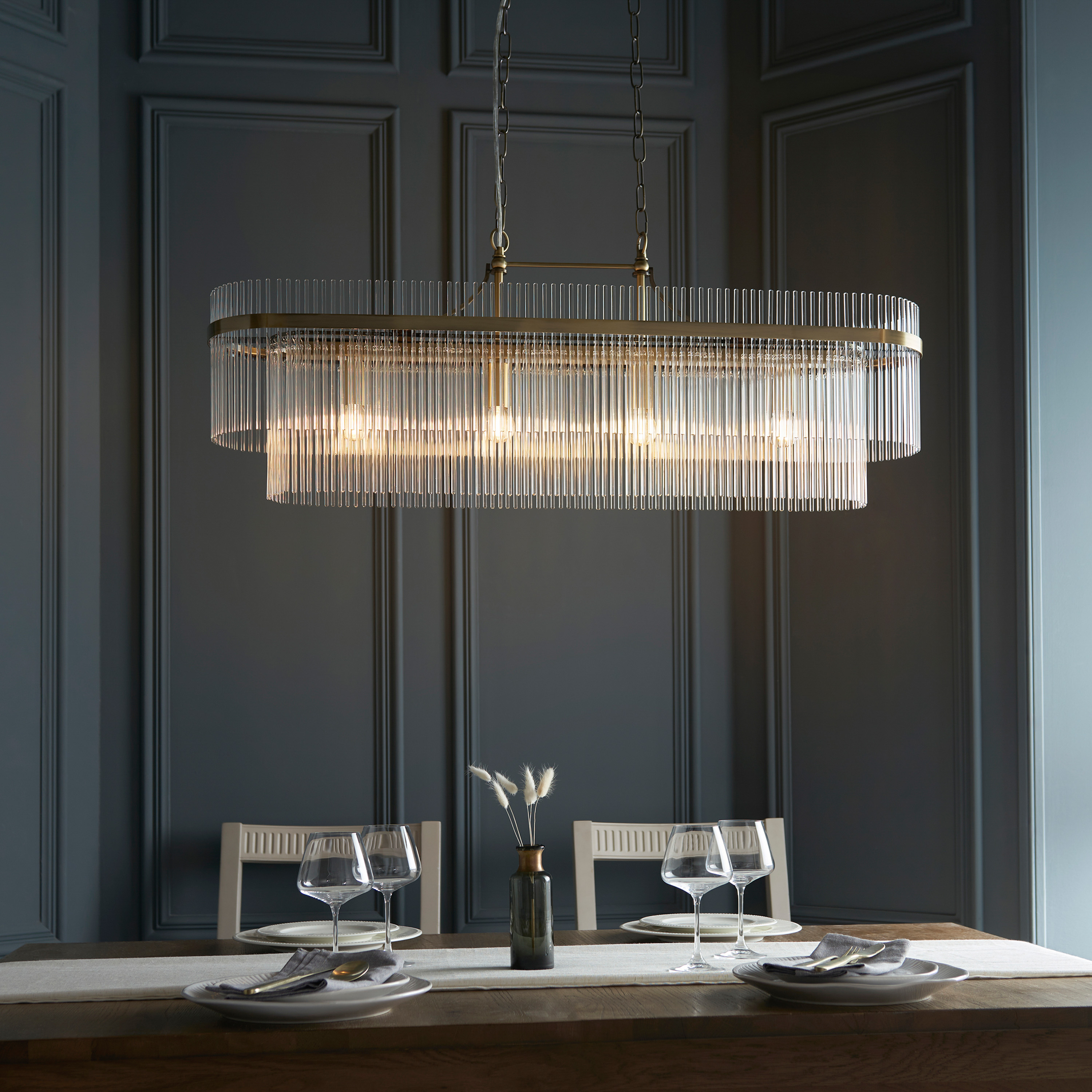 Mariettano 4 Pendant Light Antique Brass by Gallary Living | Style Our Home