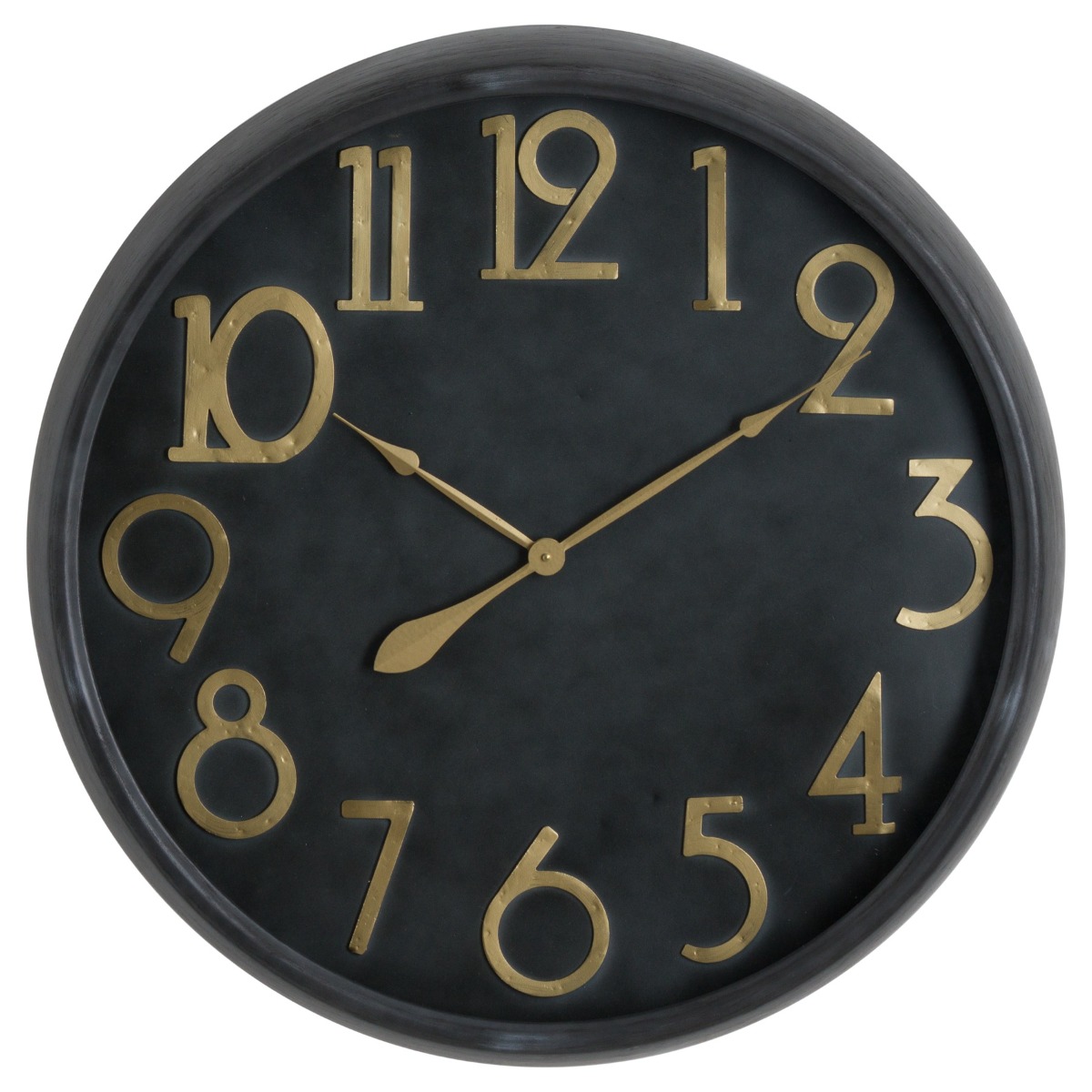Soho Brass And Black Large Clock by Hill Interiors | Style Our Home