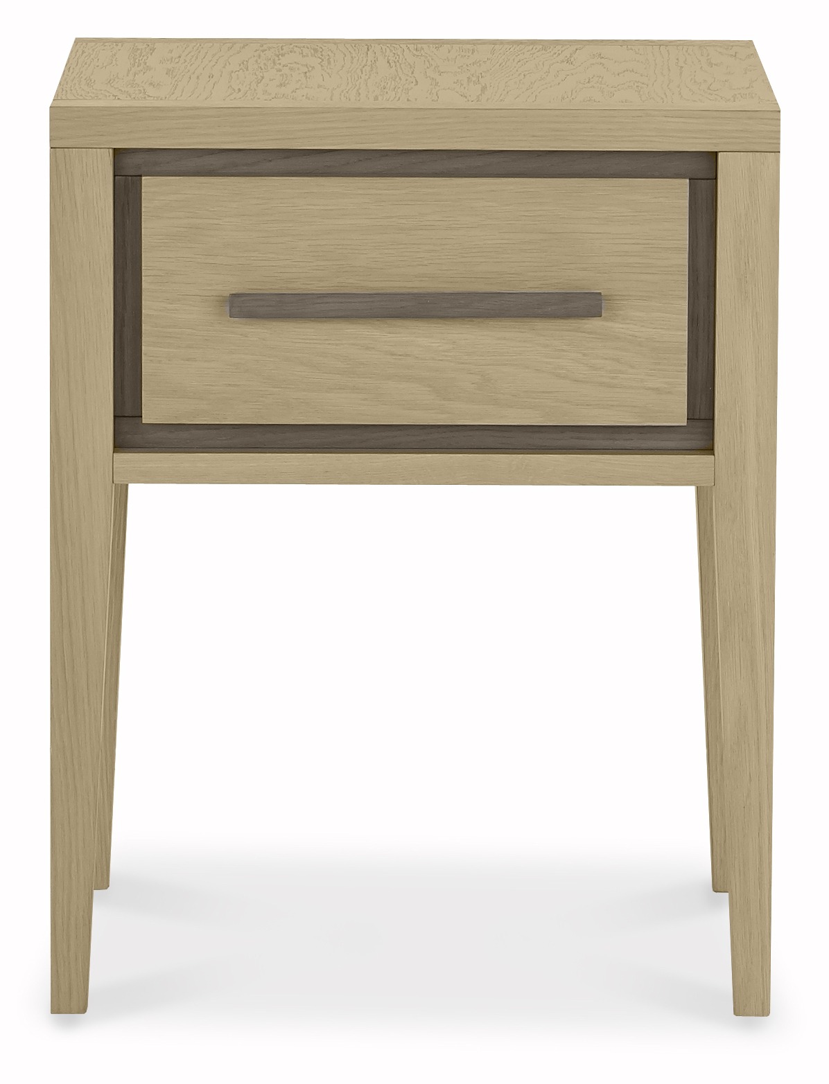 Bentley Designs Rimini Aged & Weathered Oak 1 Drawer Nightstand  