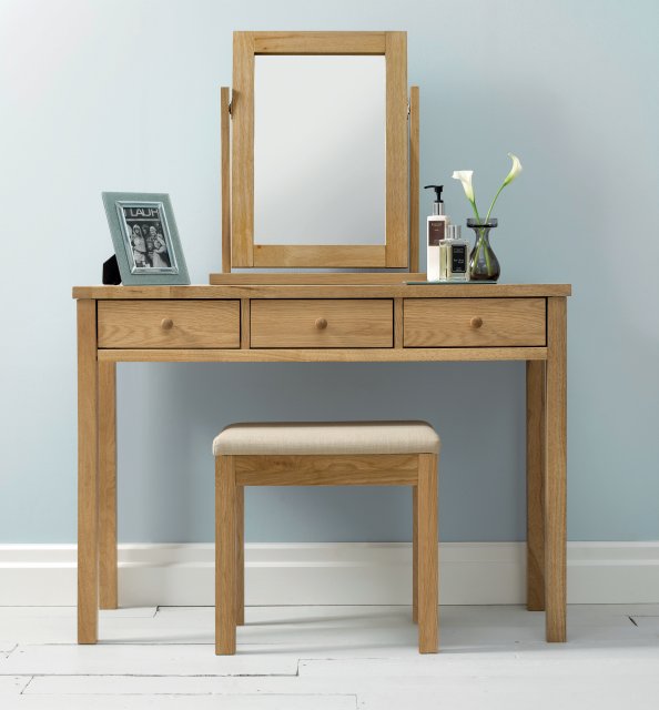 Atlanta Oak Vanity Mirror - Style Our Home