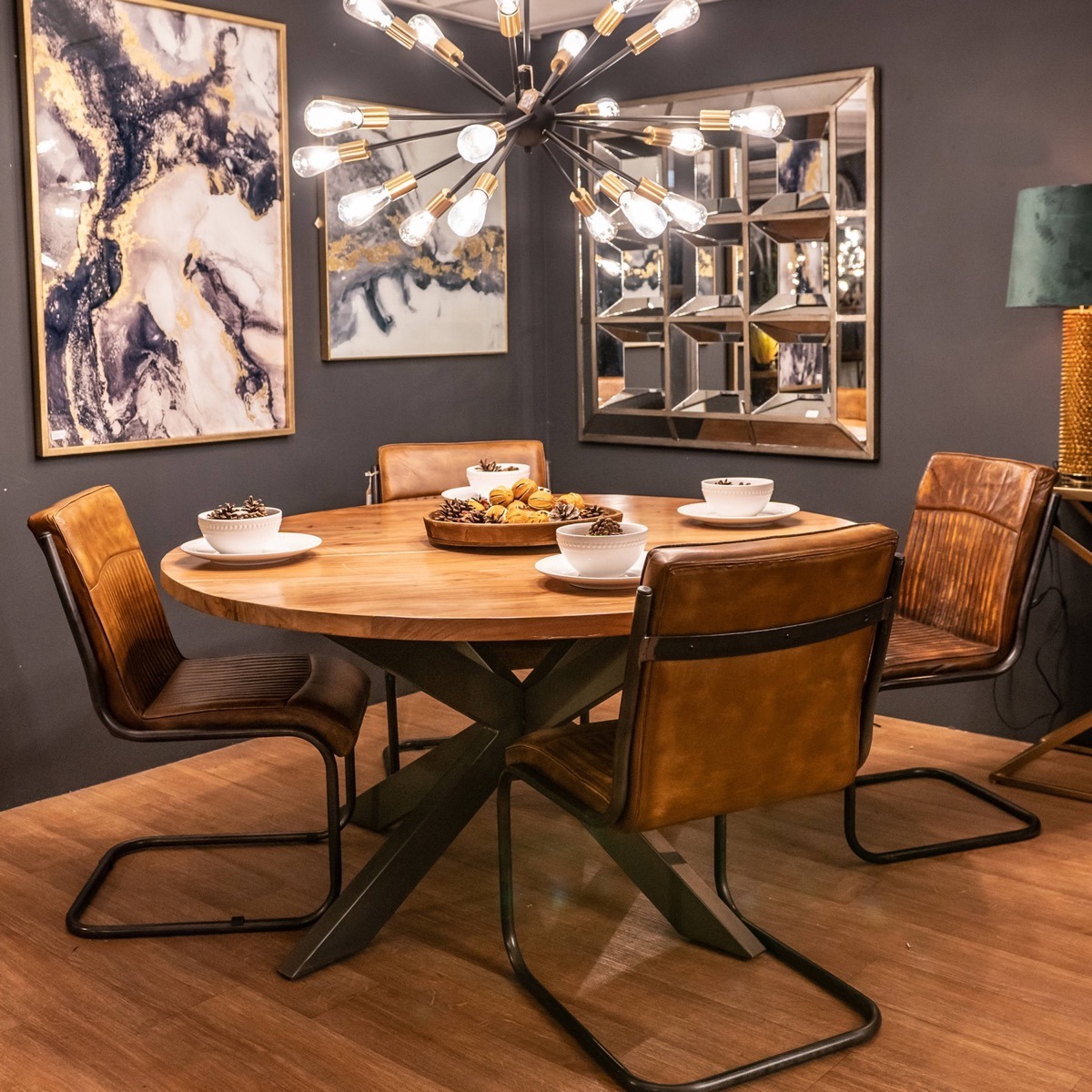 Live Edge Collection Large Round Dining Table | Style Our Home