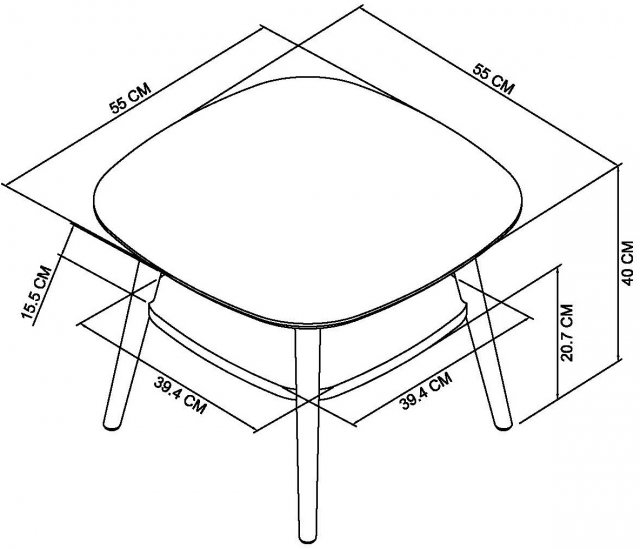 Dansk Lamp Table With Shelf - Style Our Home
