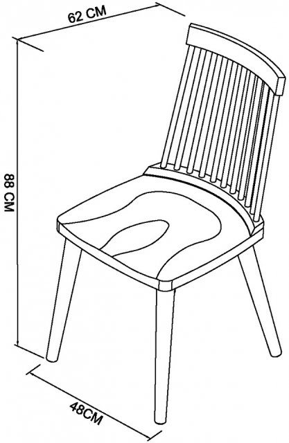 Ilva Oak Spindle Chair (Pair) - Style Our Home