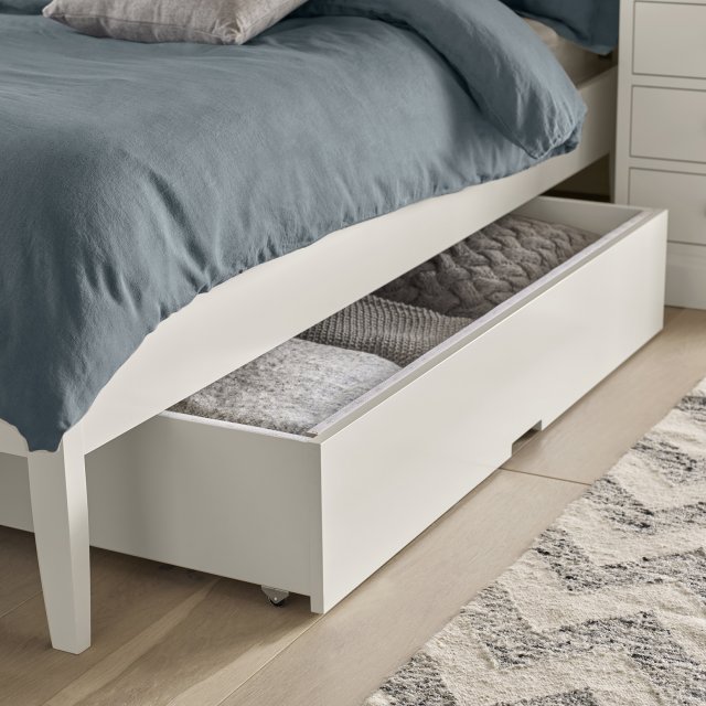 Ashby White Underbed Storage Drawer - Style Our Home