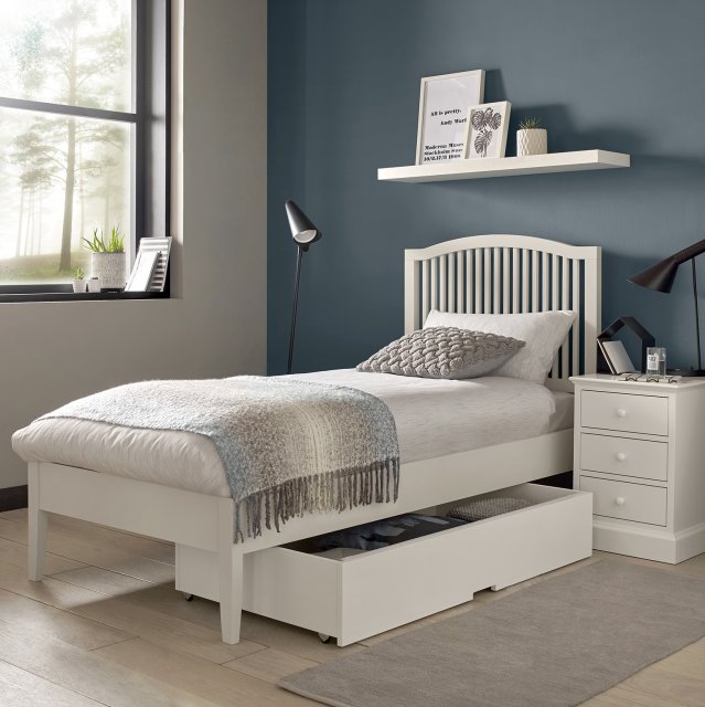 Ashby White Underbed Storage Drawer - Style Our Home