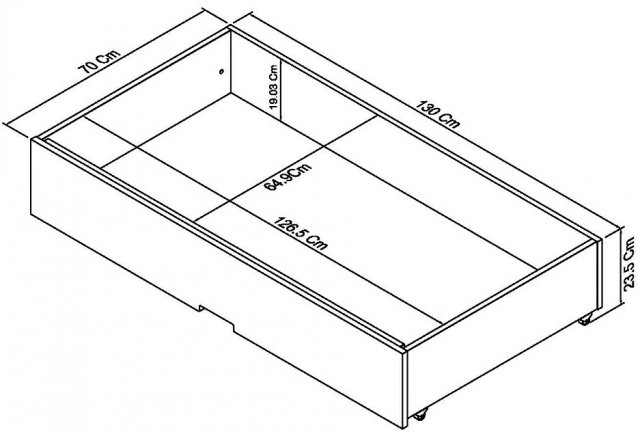 Ashby White Underbed Storage Drawer - Style Our Home