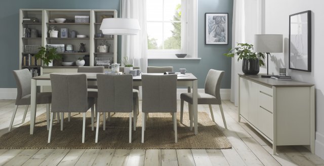 Bergen Grey Washed Oak & Soft Grey Upholstered Titanium Dining Chair (a pair) - Style Our Home