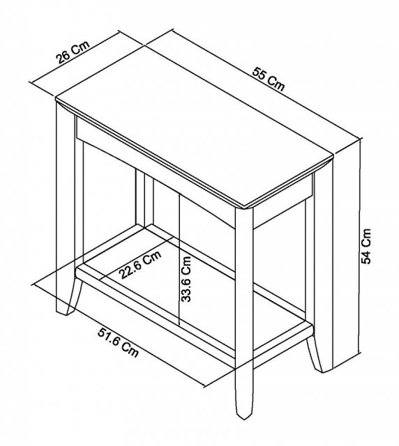 Bergen Grey Washed Oak & Soft Grey Side Table - Style Our Home