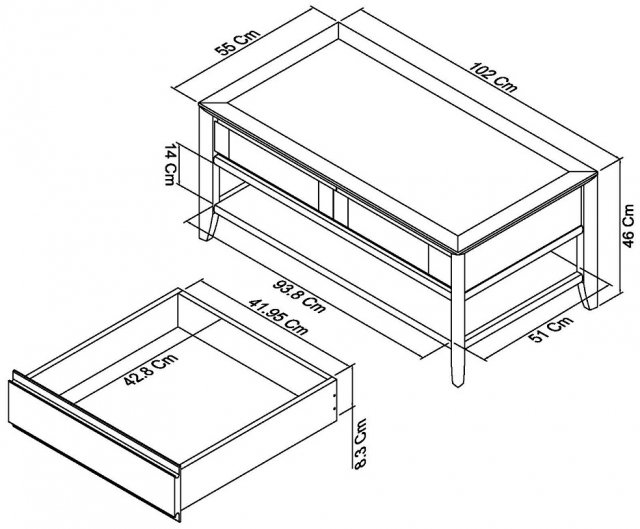 Bergen Oak Coffee Table - Style Our Home