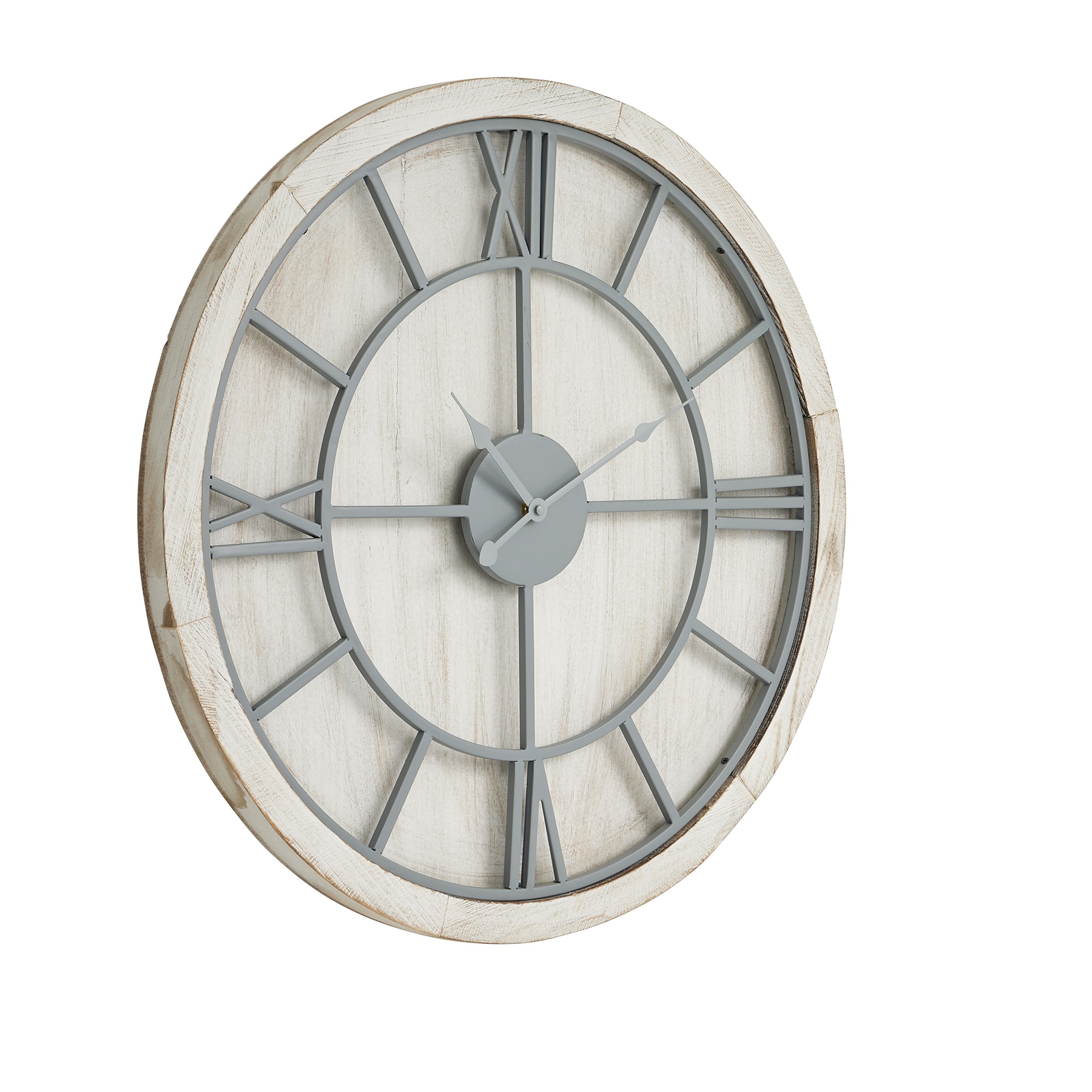 Williston White Wall Clock by Hill Interiors | Style Our Home