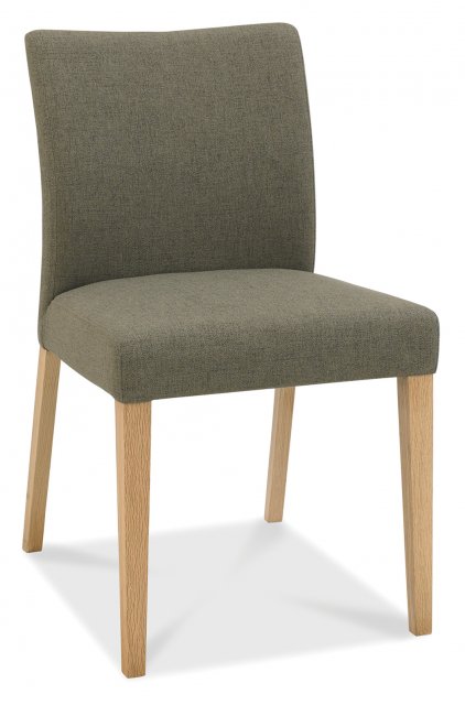 Bergen Oak Upholstered Black Gold Dining Chair (a pair) - Style Our Home