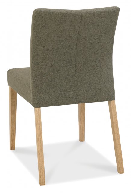 Bergen Oak Upholstered Black Gold Dining Chair (a pair) - Style Our Home