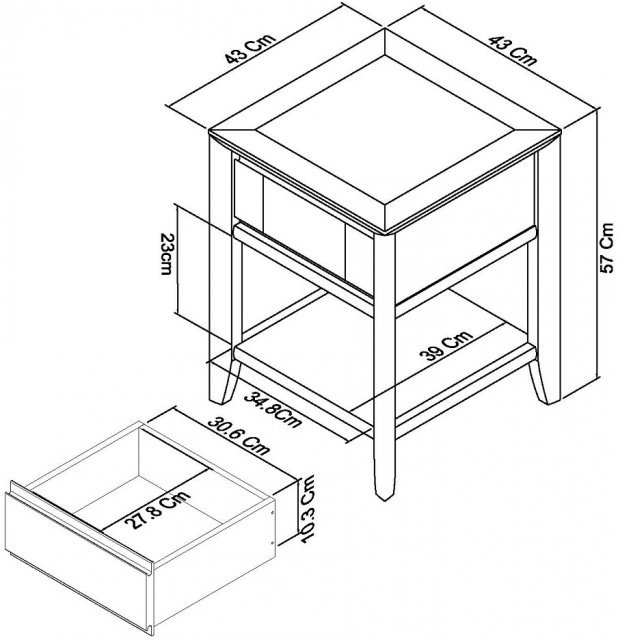 Bergen Oak Lamp Table - Style Our Home