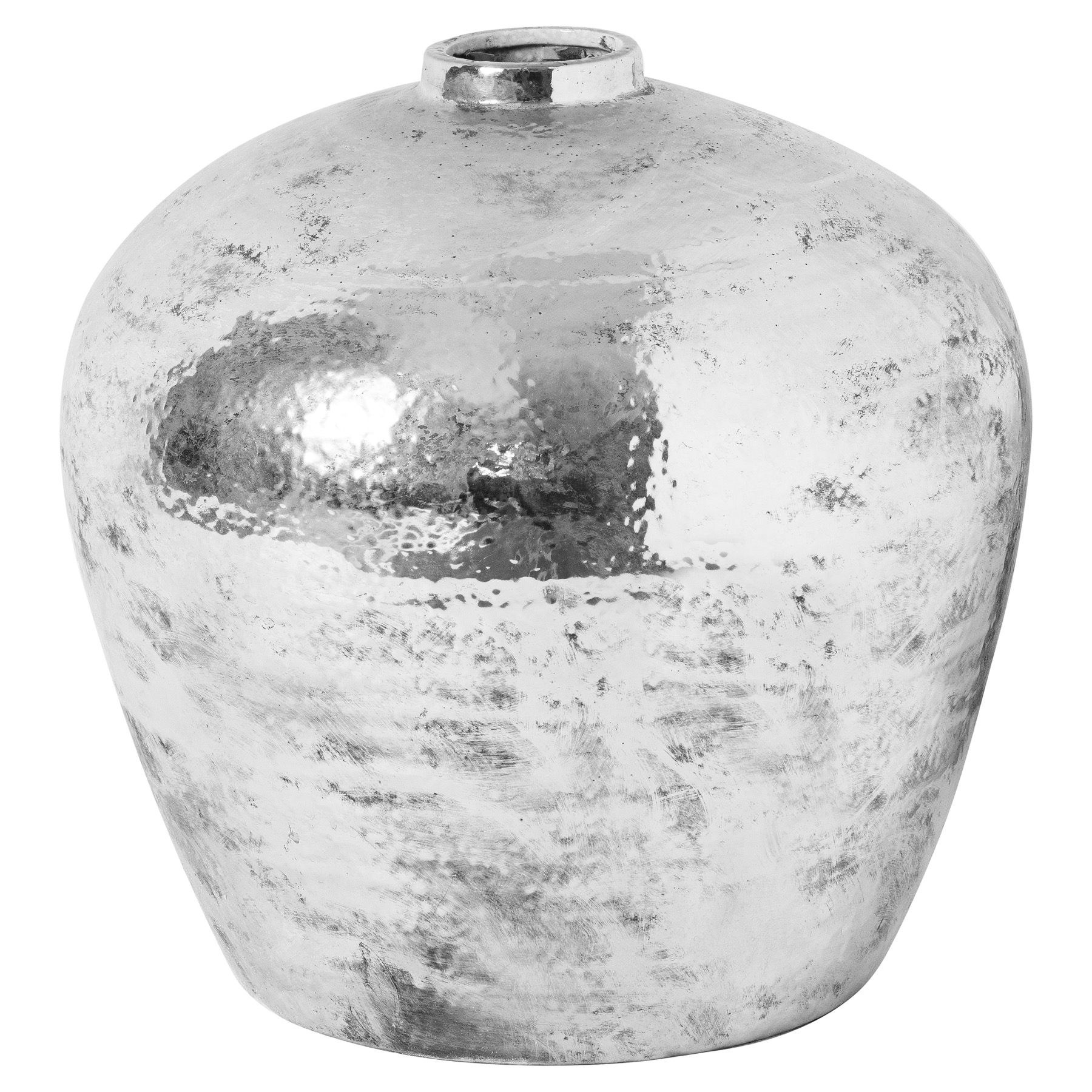 Hammered Silver Astral Vase by Hill Interiors | Style Our Home
