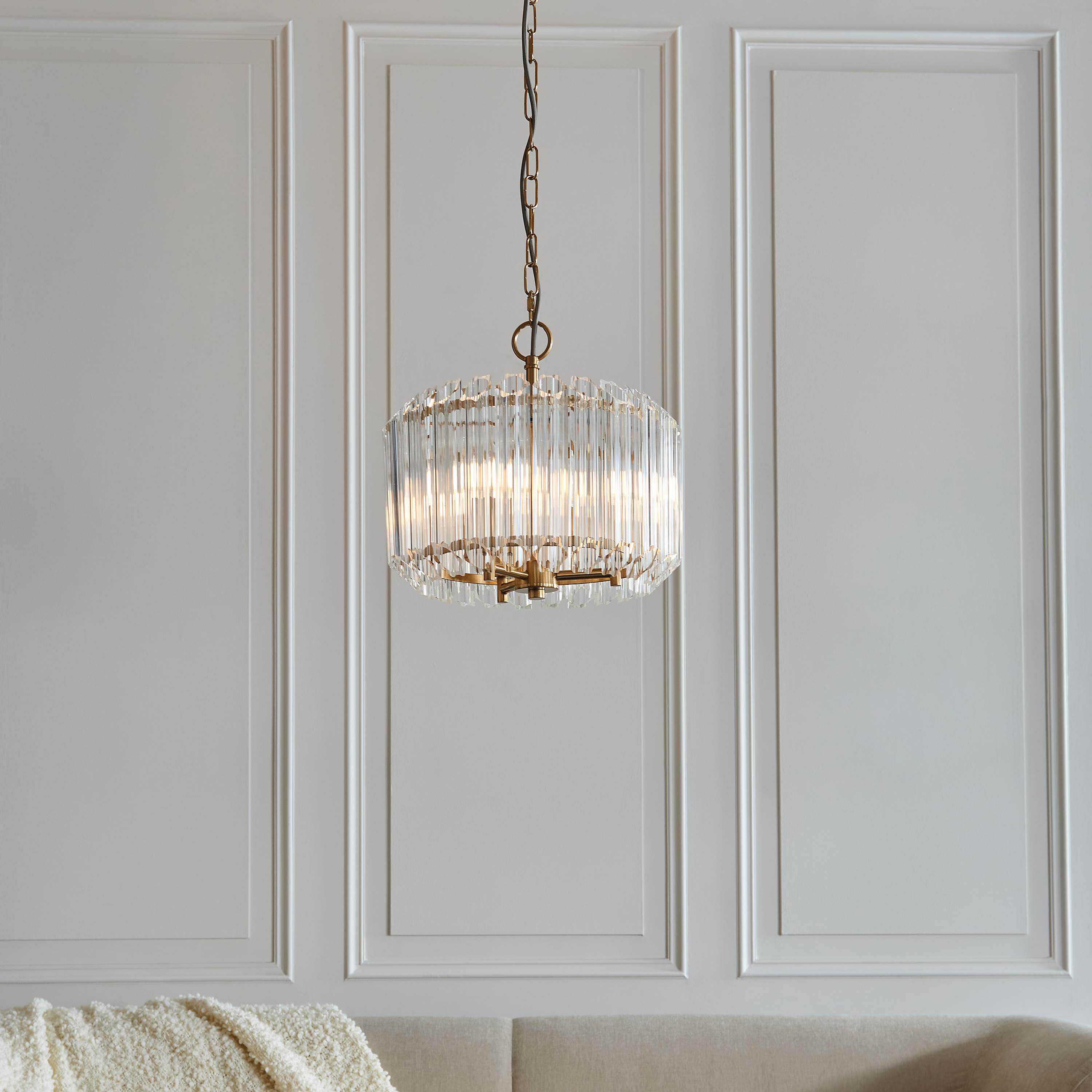 Valentano 3 Pendant Light Brushed Aged Brass by Gallary Living | Style Our Home