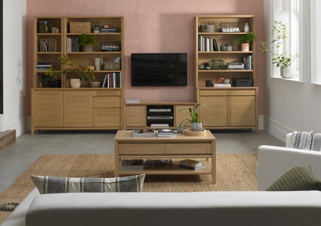 Bergen Oak Corner Entertainment Unit - Style Our Home