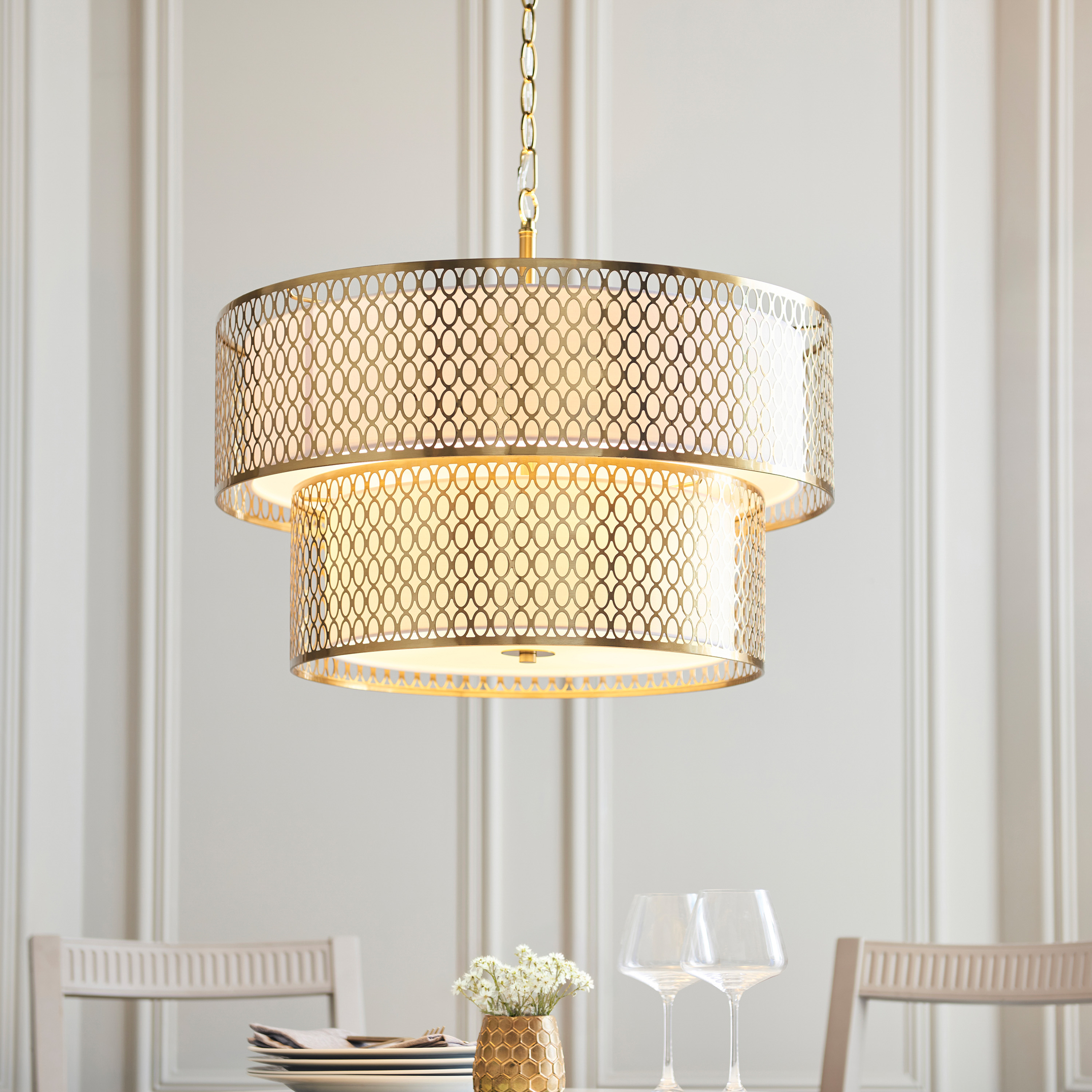 Corderano 6 Pendant Light Gold