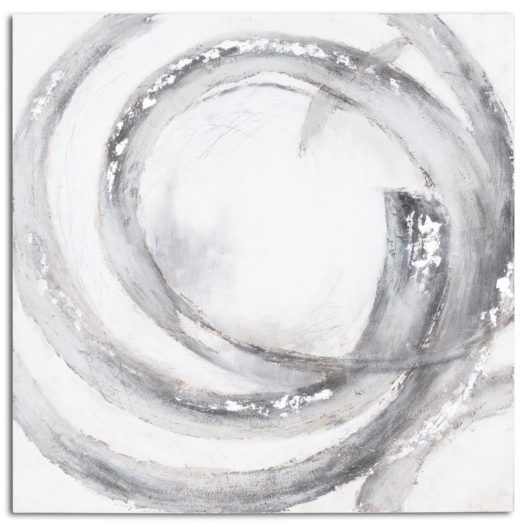 Galaxy Silver And Grey Hand Painted Canvas by Hill Interiors | Style Our Home  